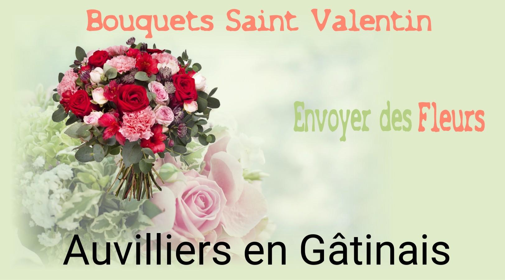 Roses de Saint-Valentin livrées à Auvilliers-en-Gâtinais